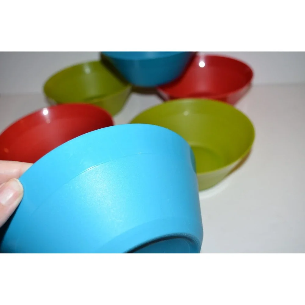 Vtg Plastic Parkay Margarine Butter Cereal Bowls NO lids 6pc